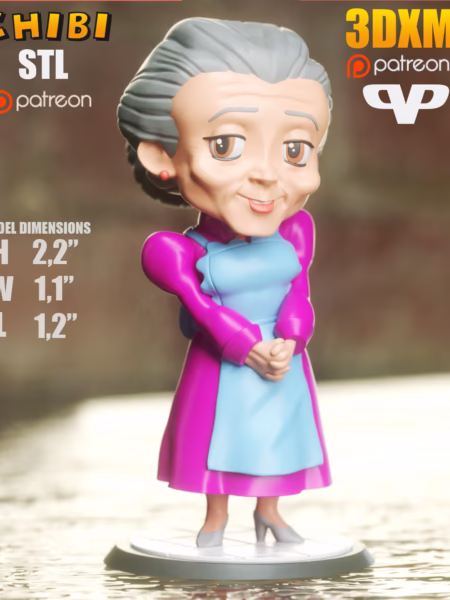 Aunt May Chibi 3D Model - STL File for 3D Printing