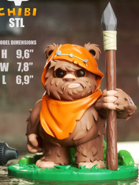 Ewok Chibi 3D Model - Star Wars Chibi STL Files