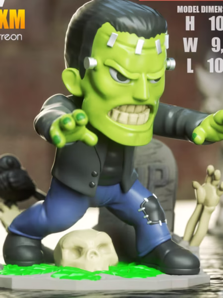 Frankenstein Chibi 3D Model - STL File for 3D Printing