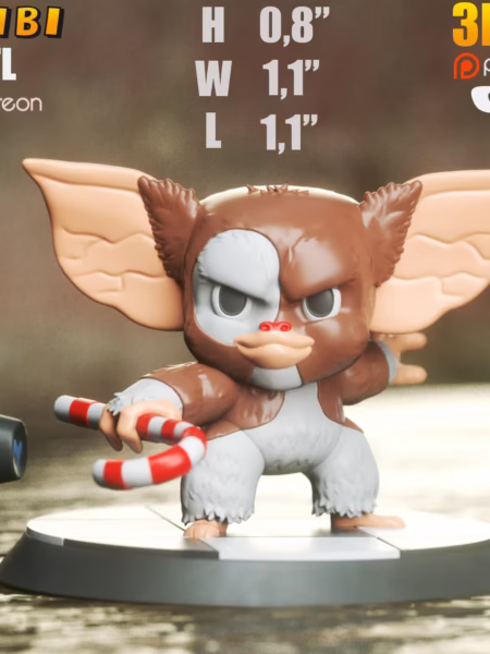 Gizmo Chibi 3D Model - Chibi Gizmo Gremlin STL File