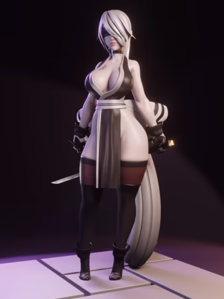 2B Maid 3D Model - Rushzilla STL Files for 3D Printing