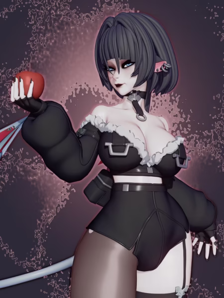 Goth Jane Doe 3D Model - Rushzilla STL Files for 3D Printing