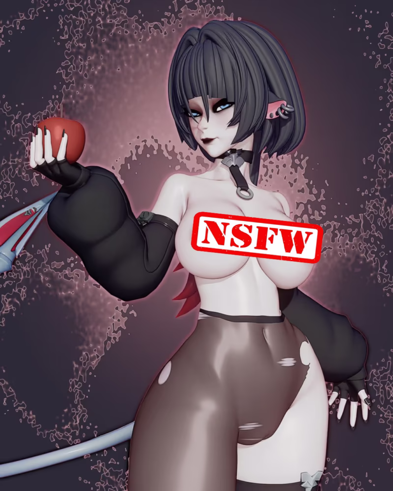 Goth Jane Doe 3D Model - Rushzilla STL Files for 3D Printing - Image 2