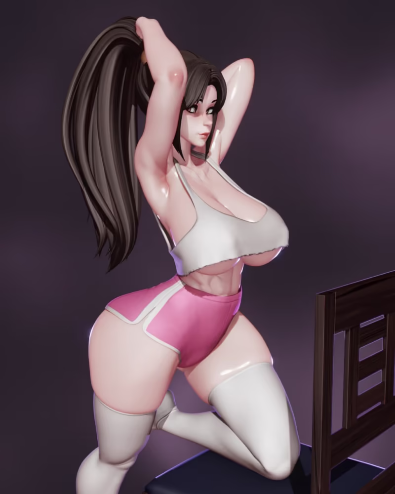 Mai Shiranui 3D Model - Rushzilla STL Files for 3D Printing - Image 6