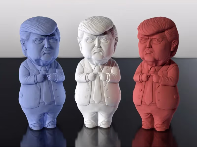 Mini Trump 3D Model - Mini Donald John Trump STL File
