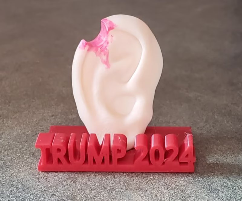 Trump Eara 3D Model - Donald John Trump Ear STL File