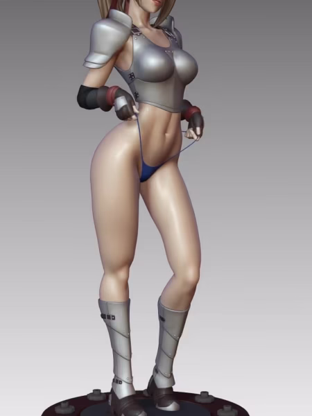 Jessie FF7 Sexy 3D Model - Rushzilla STL Files for 3D Printing
